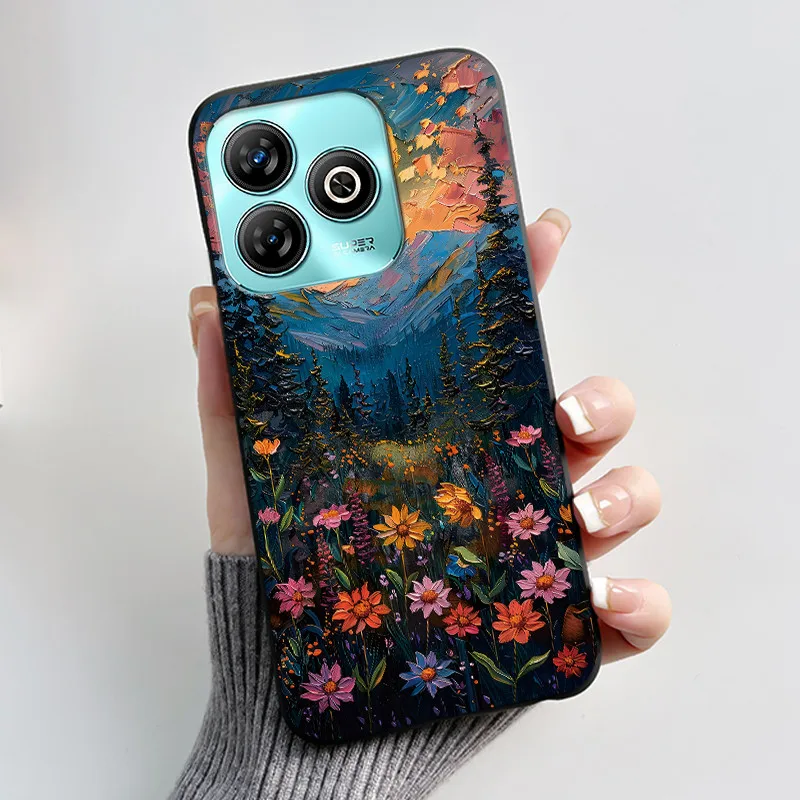 Luxury Cute Love Heart Rabbit Black Matte Soft TPU Protective Phone Case