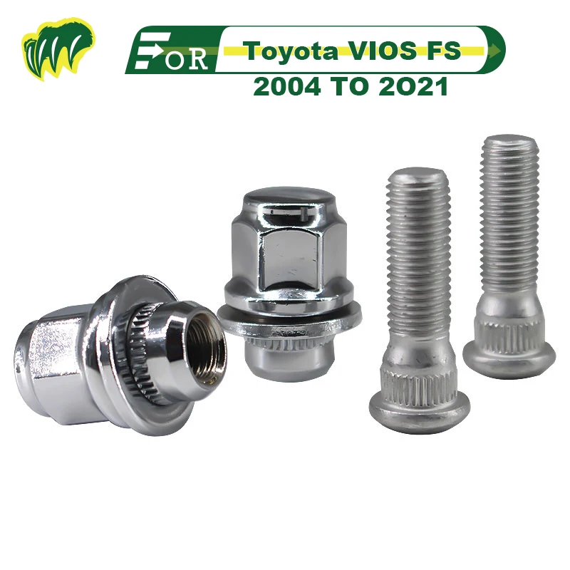 Для Toyota VIOS FS 2004 до 2O21 винты для шин гайки ступицы колеса Торцевая гайка Колесные гайки колесные болты