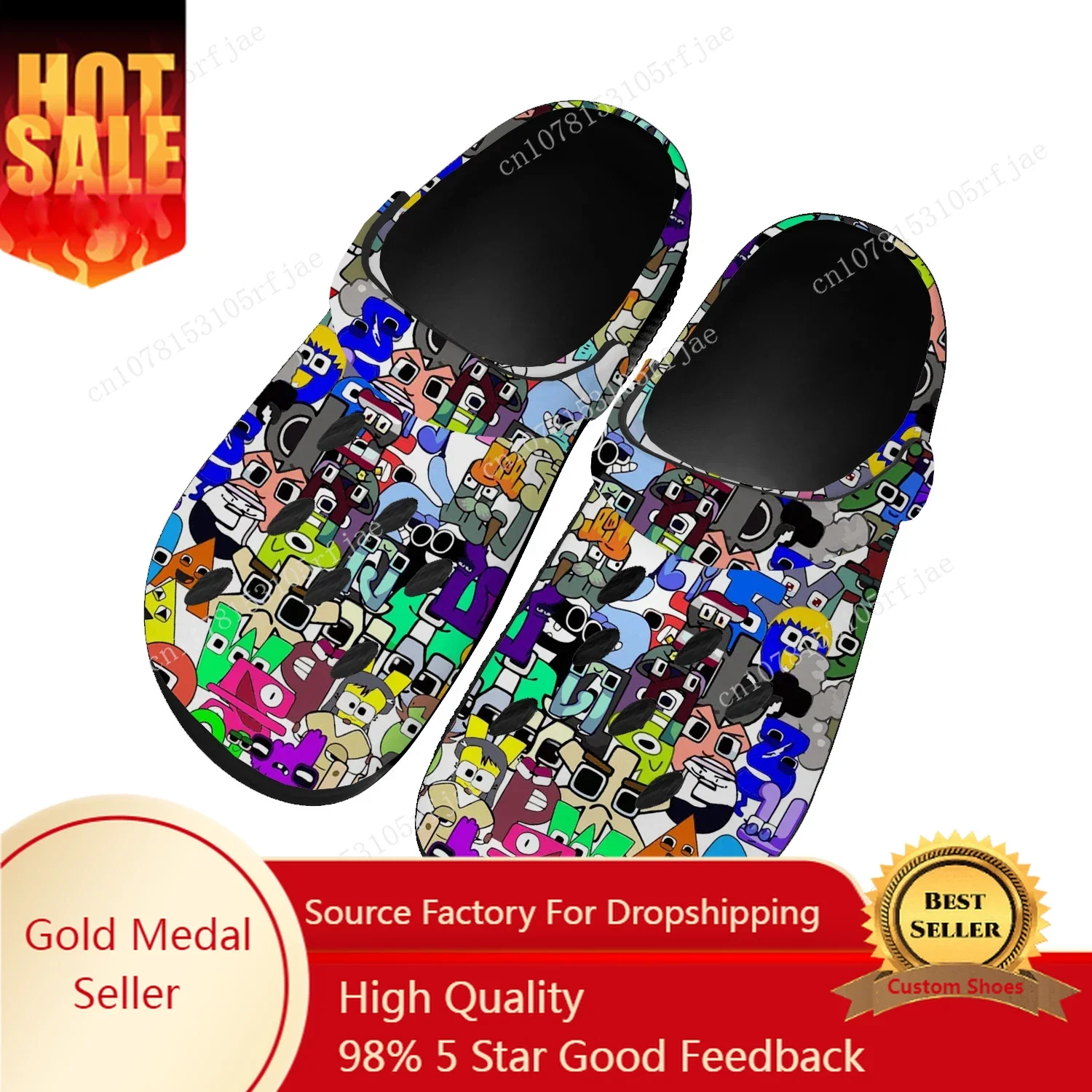 

Alphabet Lore Home Clogs Cartoon Game Mens Womens Youth Boys Girls Sandals Shoes Garden Bespoke Custom Shoes Beach Hole Slippers