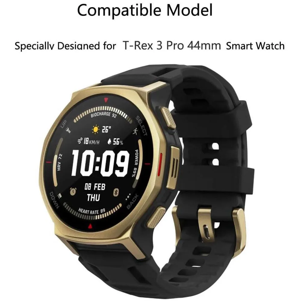 Huami Amazfit T-Rex 3 Pro 44MM 보호 필름 안티 스크래치 클리어 HD 2.5D 9H 프리미엄 용 3PCS 화면 보호기 강화 유리