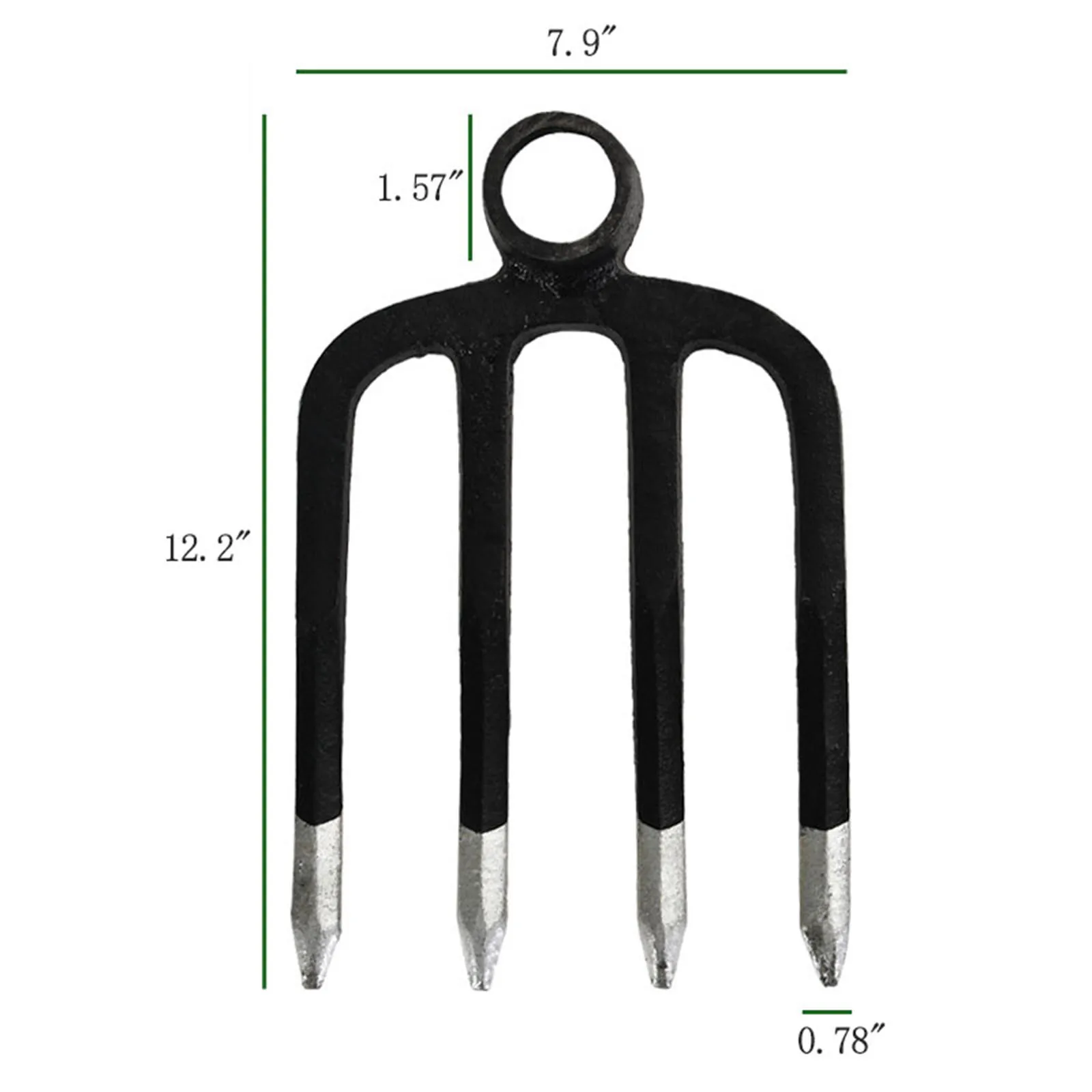 

Home patio Garden Vegetable Plot Digging Fork for the Garden，Triangular Cover Agriculture Fork Hoe Gardening Fork Tooling