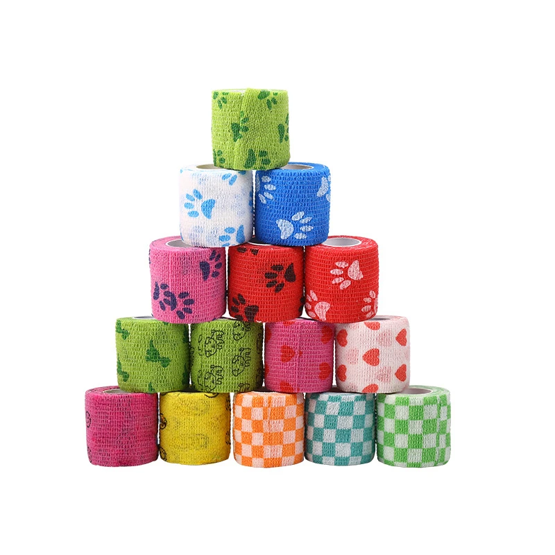 

Self-Adhesive Muscle Patch Elastic Bandage Tape Waterproof Finger Joints Wrap Sport Tape Non-woven Cohesive Elastoplast