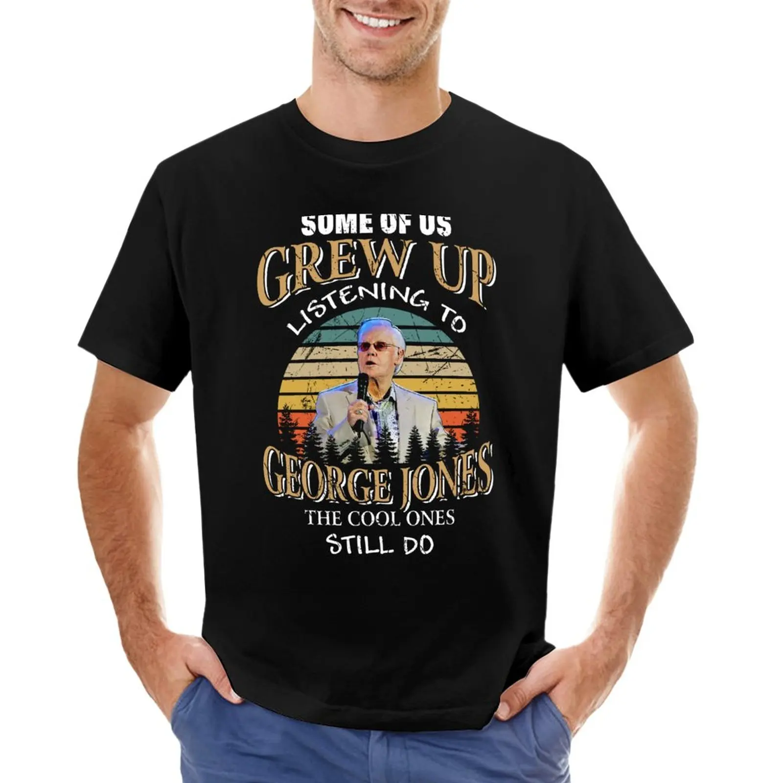 

Funny George Jones T-Shirts Jones vintage Tee T-Shirt cute tops new edition Aesthetic clothing fitted t shirts for men
