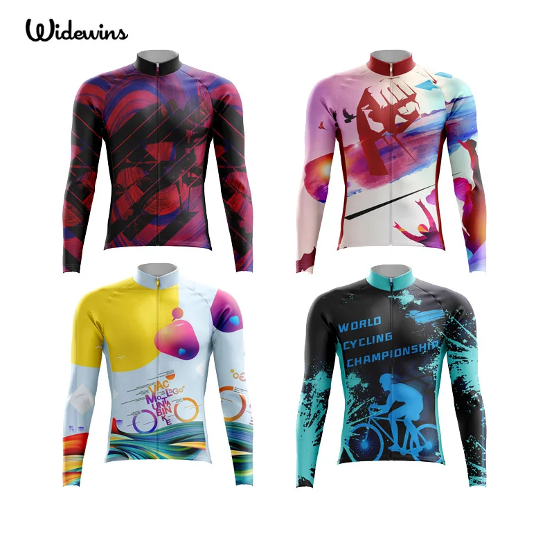 

New Summer Bike Long Sleeve Ultraviolet-Proof Breathable Tight Fitting Jersey Suit Cycling Clothes With Pocket Mountain Clothes