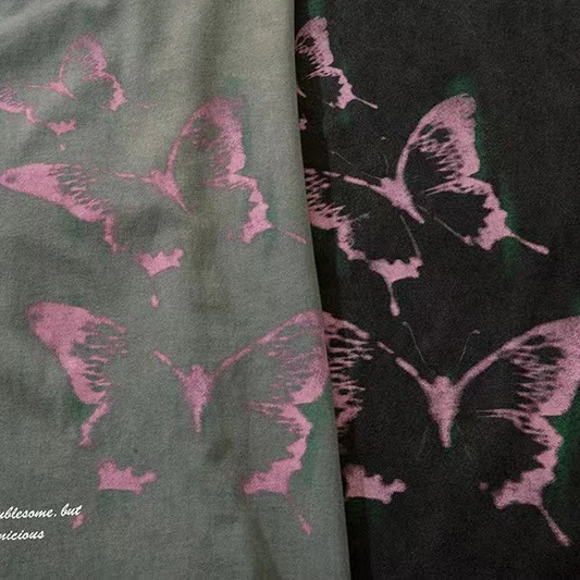 Aelfric Eden Washed Butterfly Graphic Tee Harajuku Retro