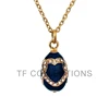 YAFFIL Classic Christmas Easter Enamel Faberge Hot Egg Pendant And Valentine's Day Love Pendant Heart Necklace 4