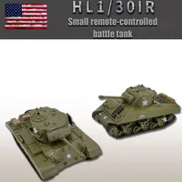 Henglong 1:30 Simulation Remote Control Tank American M26 Panxing/m4a3 Sherman Wireless Battle Tank Parent Child Interactive Toy 1