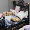 4pcs 1/12 Mini Dollhouse Miniature Wooden Sofa Cushion Pillow Simulation Furniture Model Toys Doll House Decoration Baby Gift 2