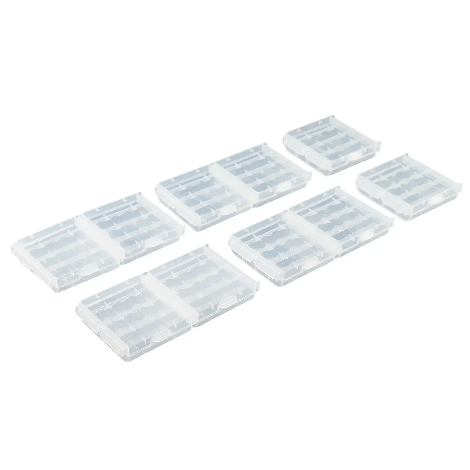 White Plastic Case Storage Box For AA/AAA Batteries Keep Your Batteries Clean And Protected Great For Travel And Camping