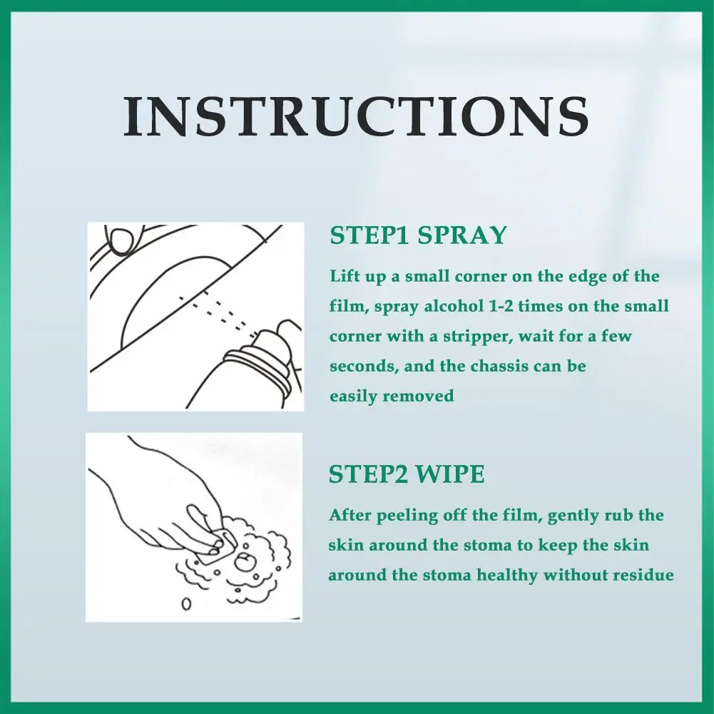 Colostomy Adhesive Remover 30ML Wipe-Off Spray Medical Ostomy Bag Care