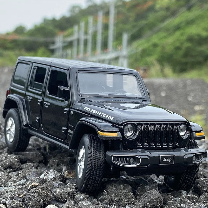 1:32 Jeeps Wrangler Rubicon Alloy Car Model Diecast Toy Metal Off-road Vehicles Car Model Simulation Sound and Light Kids Gift diecast fire truck Diecasts & Toy Vehicles