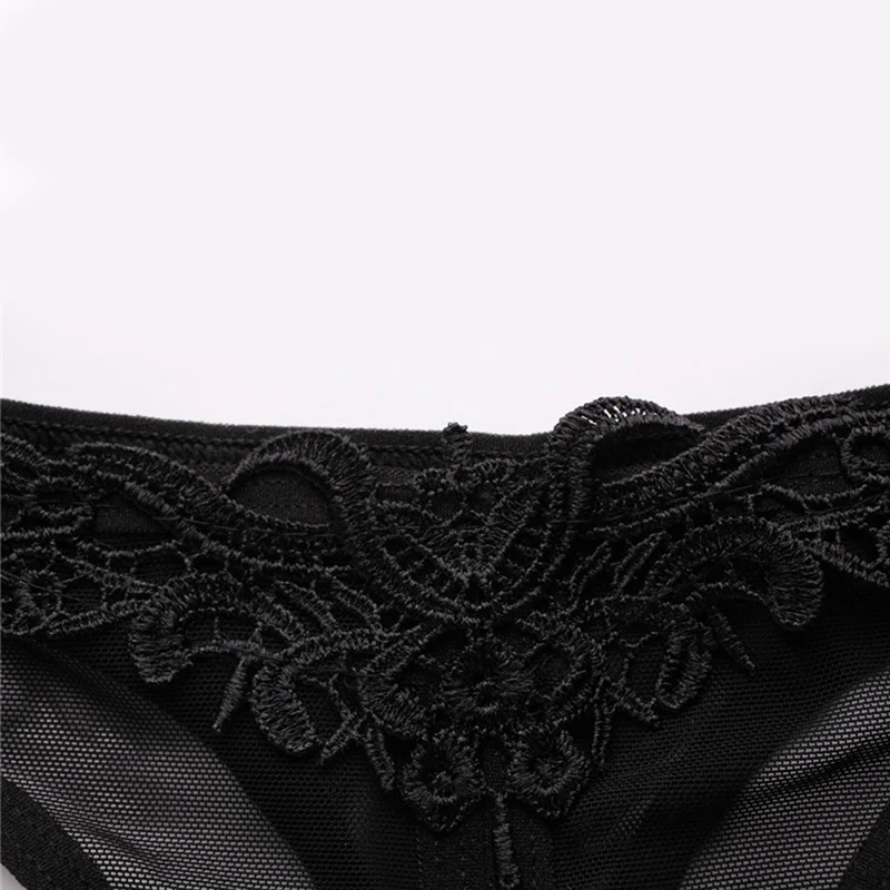 Women Underwear Lace Open Cut Pearl Massage Hollow Out Low Waist Triangle Panties Solid Color Mesh Transparent Sexy Underpants women panties female underwear lace panties womens underwear