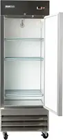 Single Door Commercial Reach in Stainless Steel Freezer White Interior 23 Cubic Ft 29 Wide Inch Heavy-duty Casters Included 2