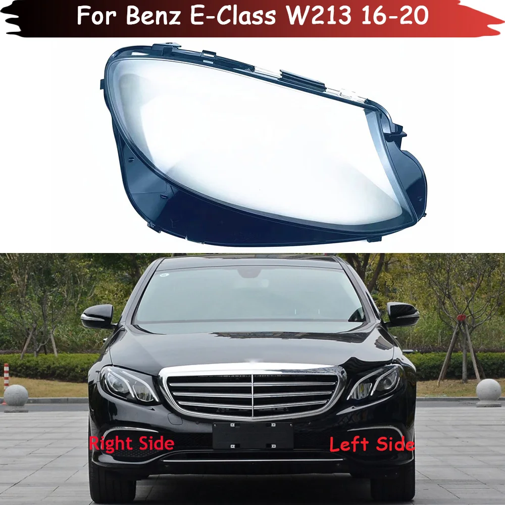 

Car Front Headlamp Lampshade Auto Lamp Shell For Benz E-Class W213 E200L E300L E320L 2016-2020 Headlight Cover Glass Lens Case