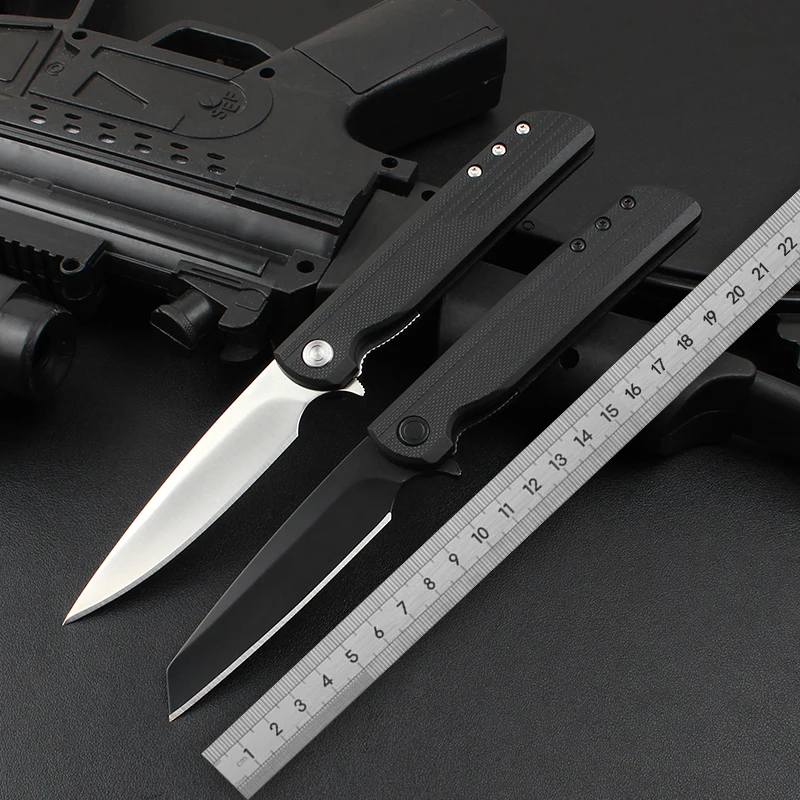 

3801 Folding Knife 8cr13mov Blade Glass Fiber Handle Self-defense Pockets knife Outdoor Camping Multipurpose Hunting EDC Tool