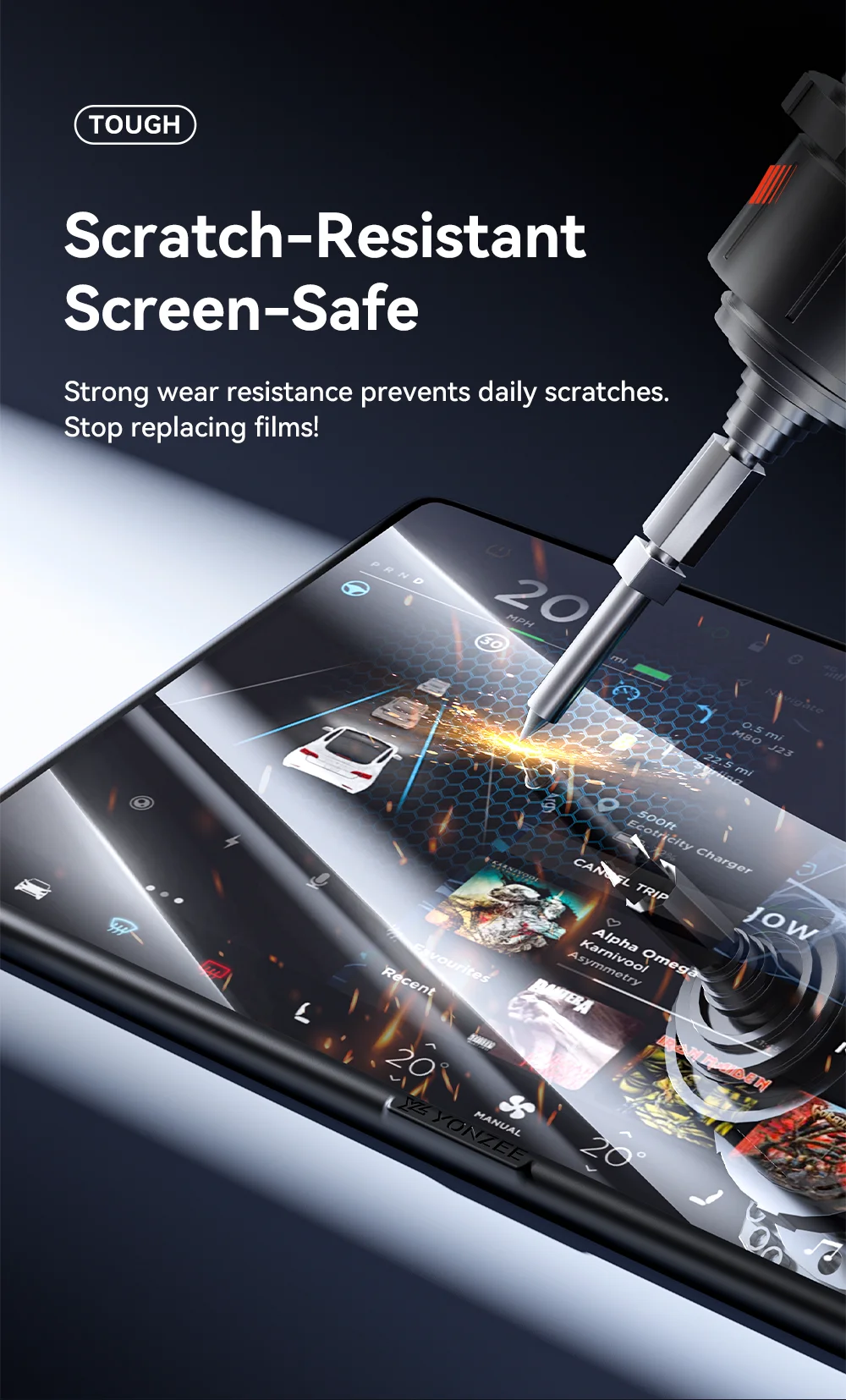 For Tesla Model 3 Y Highland Juniper Center Control screen Tempered Glass Film P