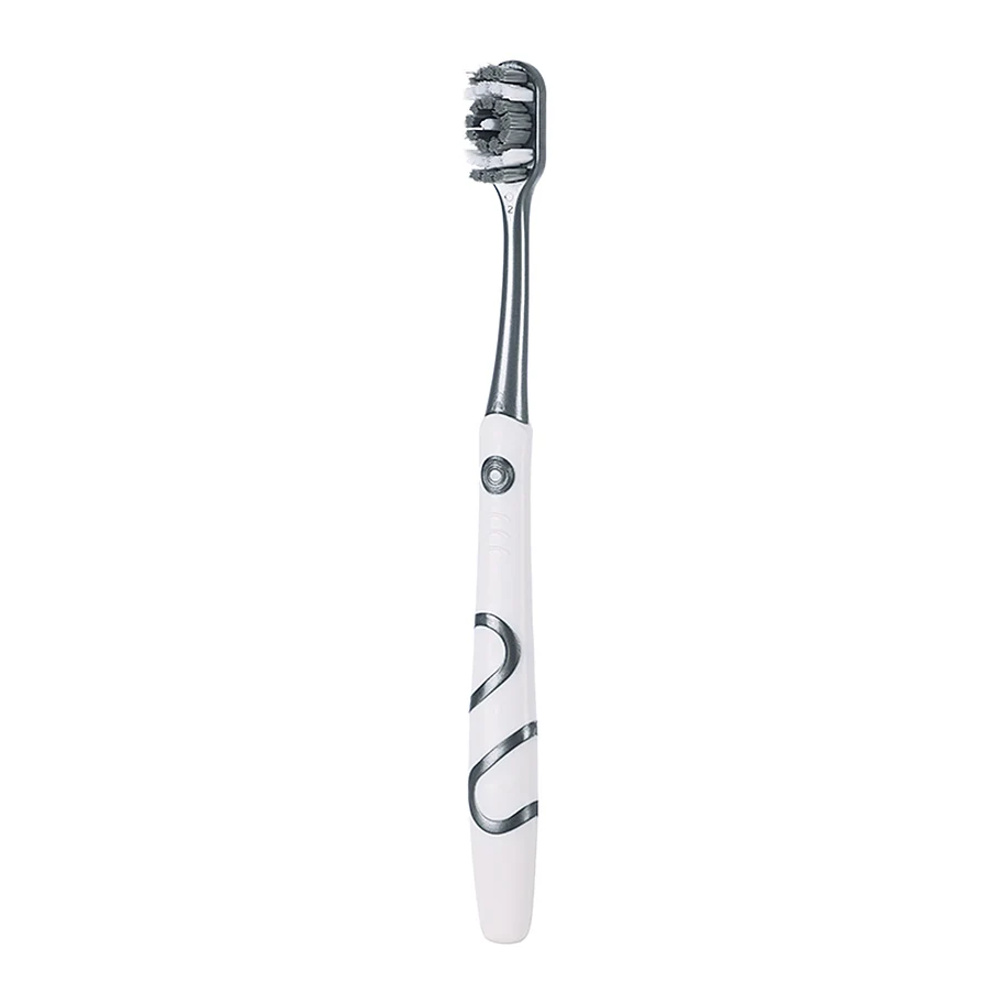 Premium 360° Deep Clean Men's Toothbrush with Medium-Hard Bristles