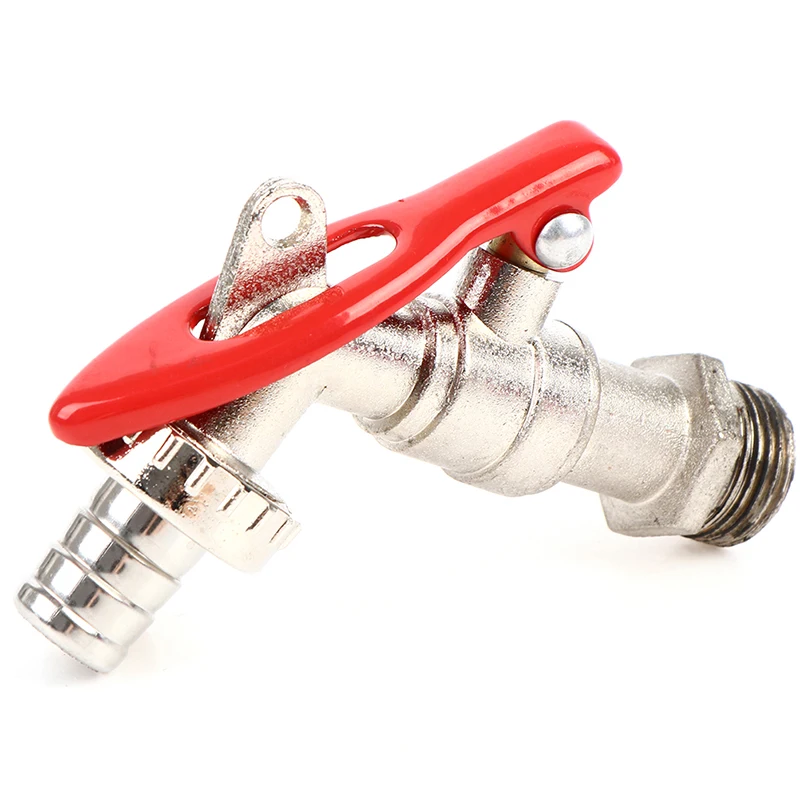 Garden Hose Faucet Lock Water Tank Connector Replacement Tools 1/2 Inch Brass Thread Water Tap Lockable Faucet 1 Pcs Garden Hose Faucet