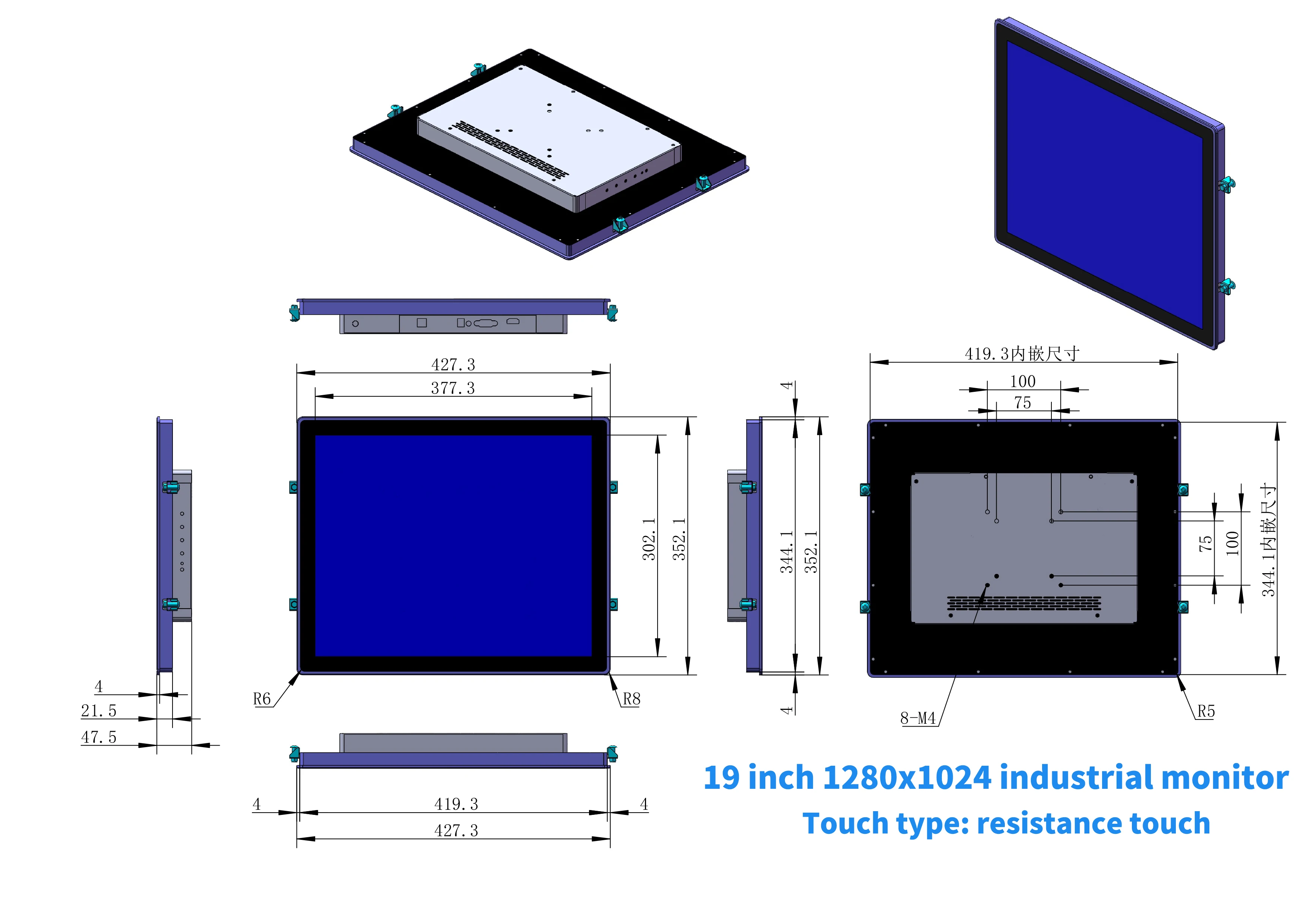    , HDMI ġ USB Ʈ, ׼ ġ ũ Ŭ LCD , 17 ġ, 19 ġ, 21.5 ġ