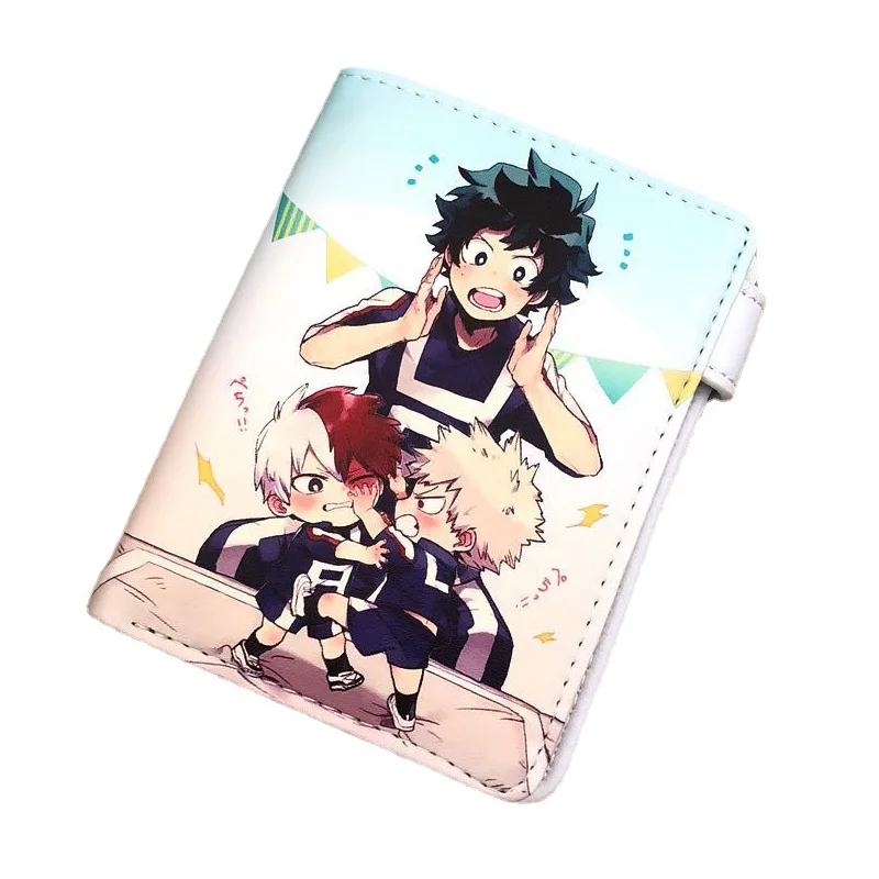 

Короткий складной кошелек Midoriya Izuku из искусственной кожи с карманом для монет