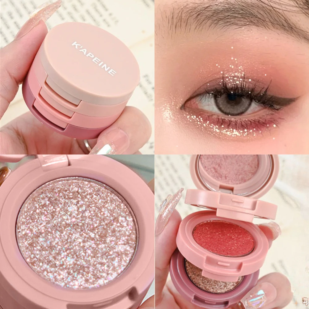 3-in-1 Makeup Palette Matte Pearlescent Eyeshadow Blush Highlighter Contouring Three-layer All-in-one Palette Brightening Skin