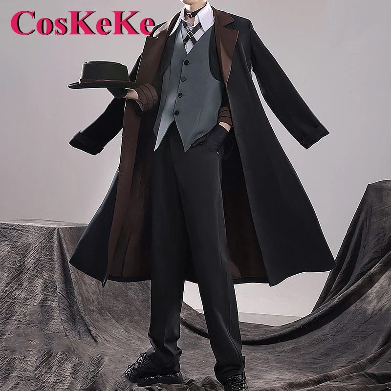 

CosKeKe Nakahara Chuuya Cosplay Anime Stray Dogs Costume Fashion Handsome Combat Uniform Halloween Party Role Play Clothing New