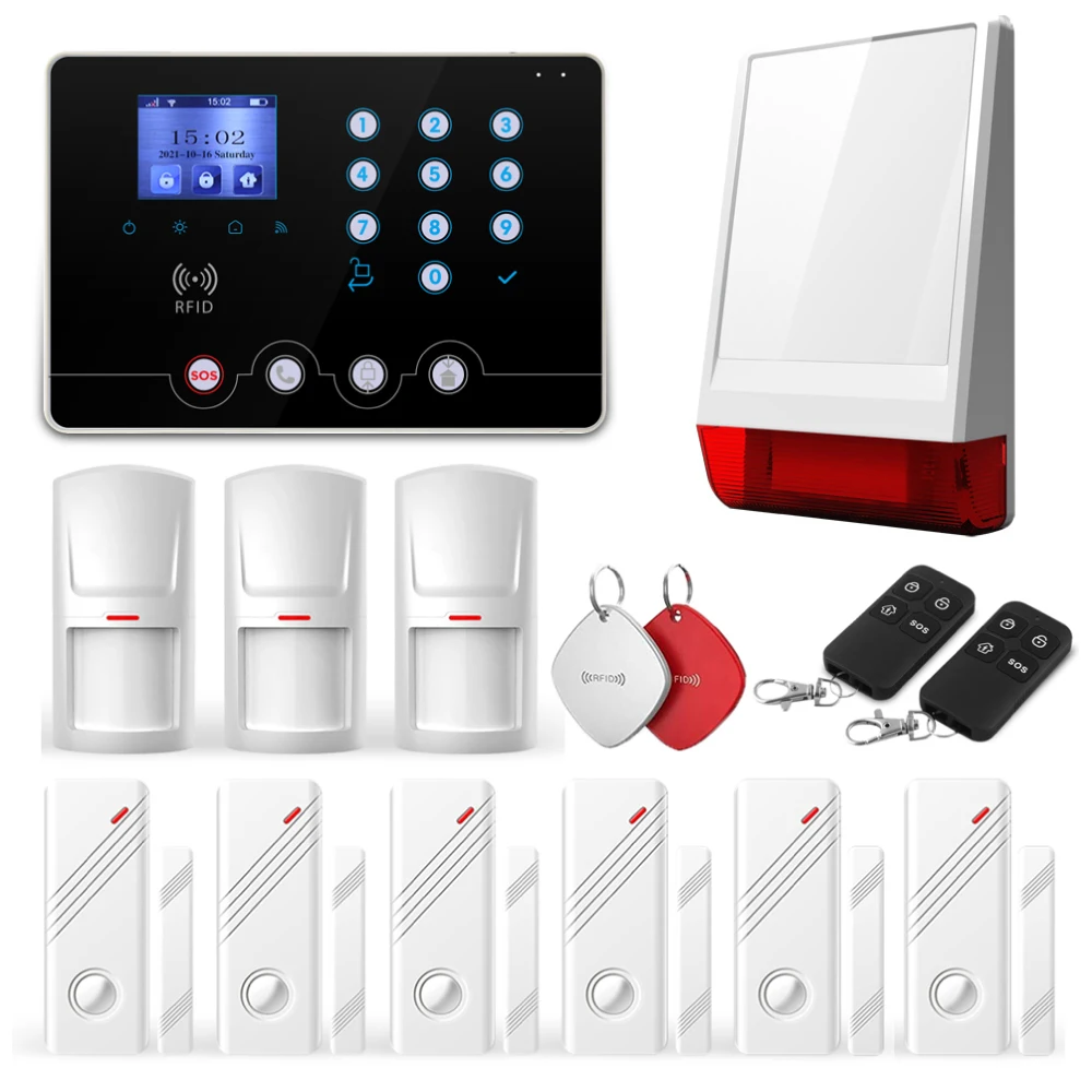 Smartlife 4G WIFI Tuya GSM hub Alarm home security alarm system