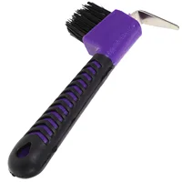 1PC Horse Hoof Pick Anti- Practical Grip Hoof Pick with Brush Horse Grooming Tools Cleaning Tools 1