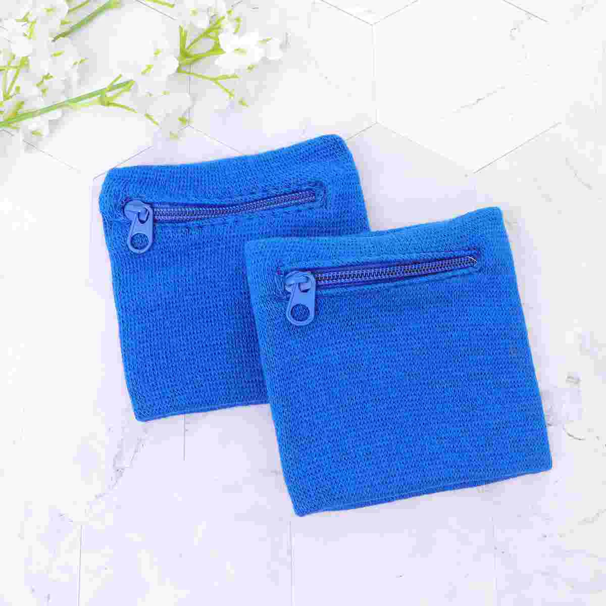 

Wristband Wallet Keys Storage for Coin Sports Zipper Workout Pocket Pouch Running Purses