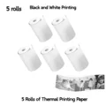5 Rolls black white