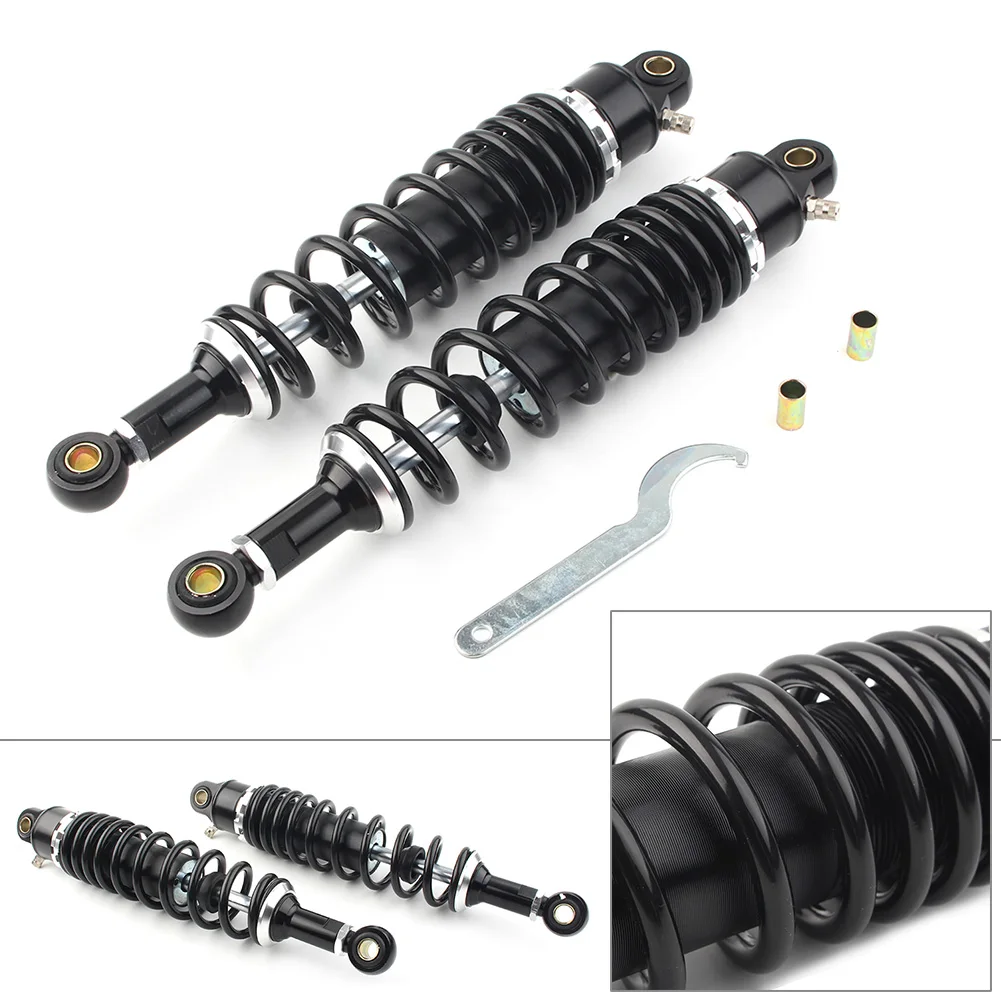 

1 Pair 340mm Motorcycle Rear Suspension Shock Absorber Universal For Yamaha TY125 TY250 DT400 SRV250 etc.