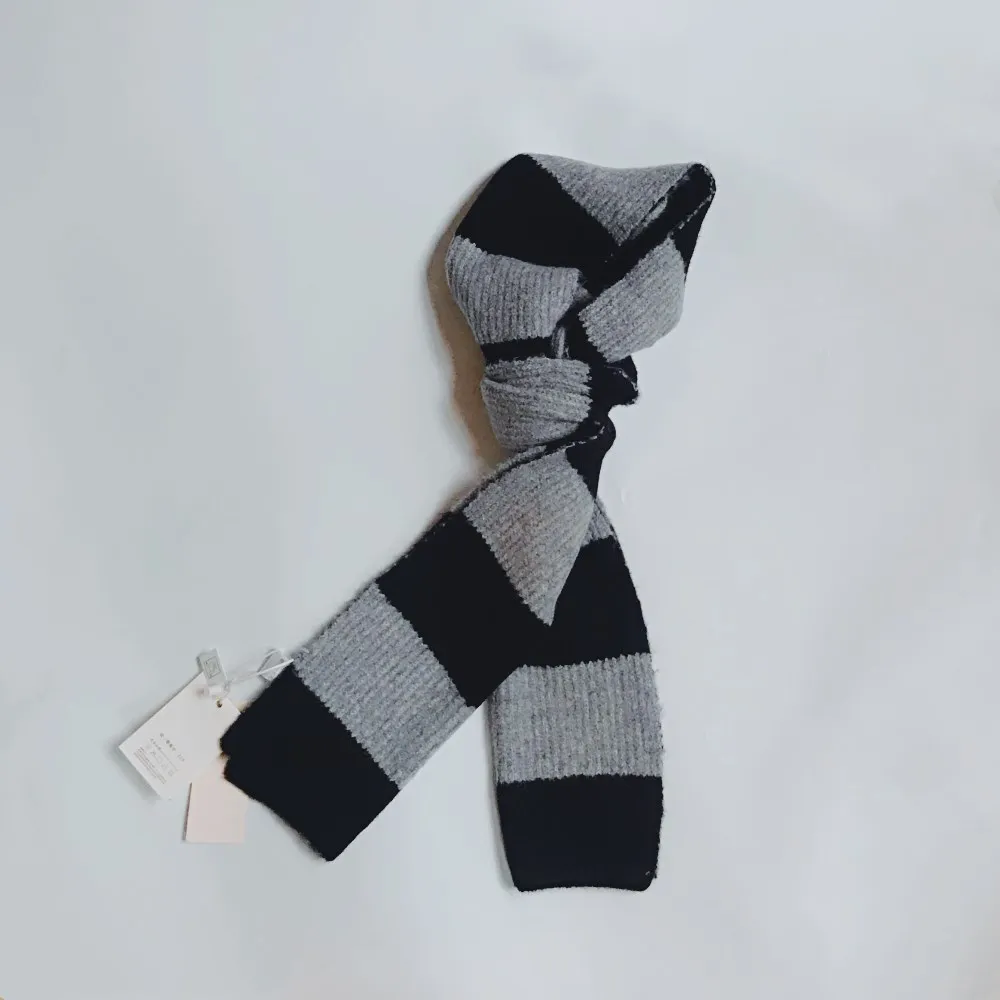 

Despicable Me Black Gray Striped Gru Cosplay 6.4 Feet Long Soft Warm Scarf