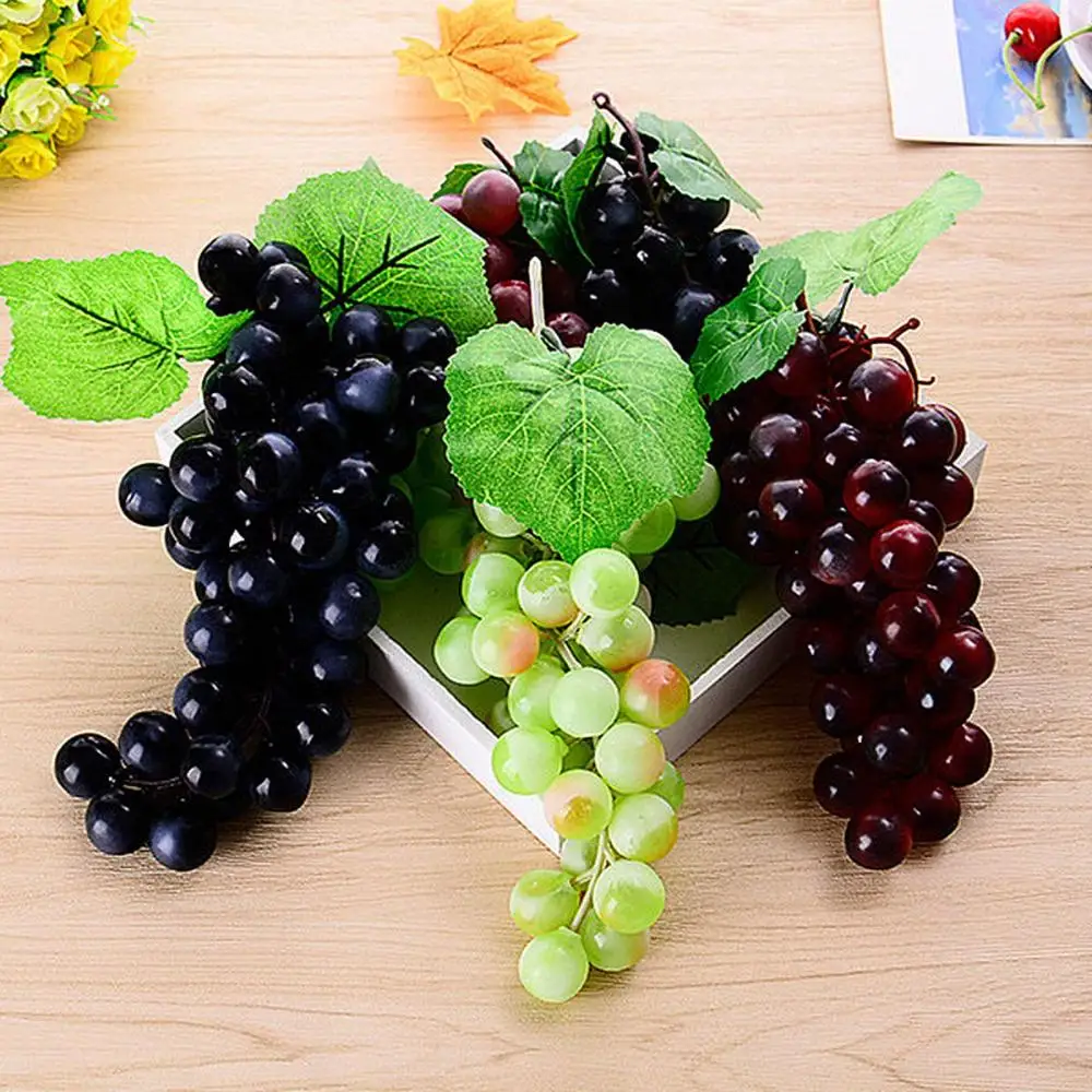 Description Picture 2 of itemArtificial Fruit Grapes Plastic Fake Decorative Fruit Lifelike Home Wedding Party Garden Decor Mini Simulation Fruit