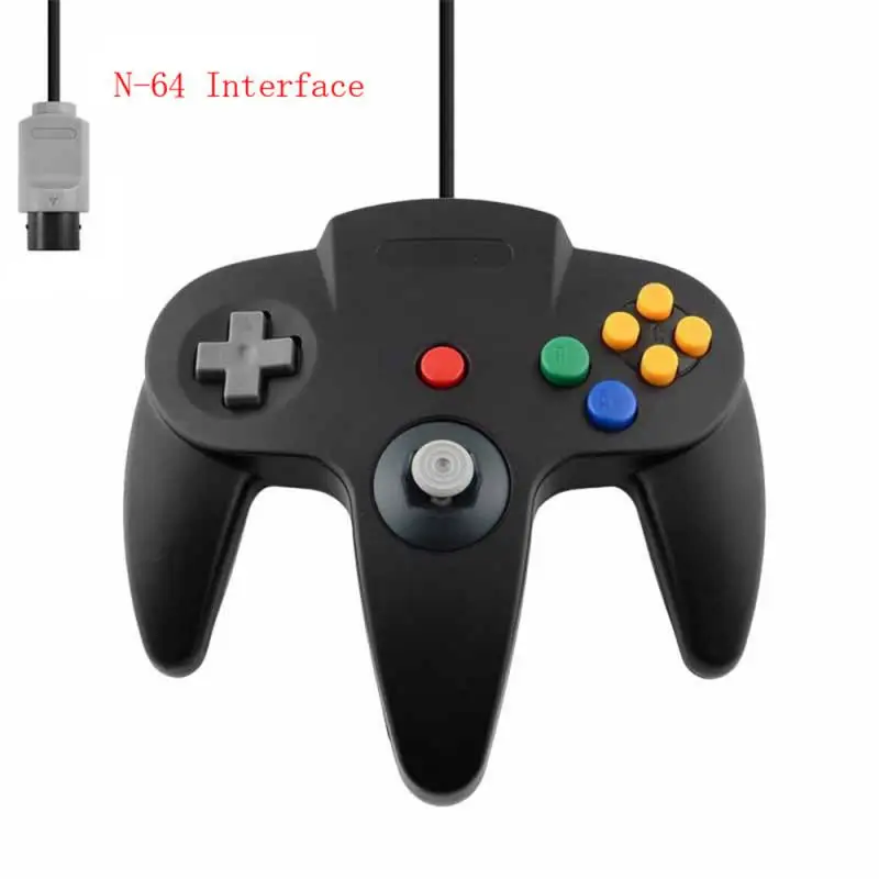 N64 Gaming Joysticks Port Transparent N64 Controller Gamepad Joysticks Joypads Game Pad Long Wired For Classic 64 Consoles Games 