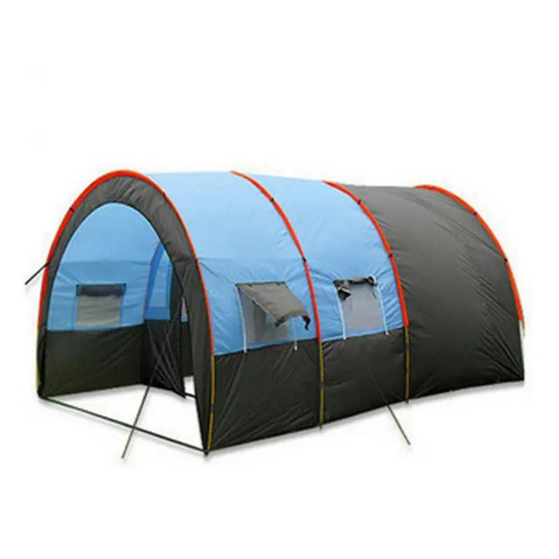 

Large Camping Tent With Rooms Extra Large Tunnel Tent 8-10 Person Portable Tent Camping Accessories Waterproof Windproof Tent