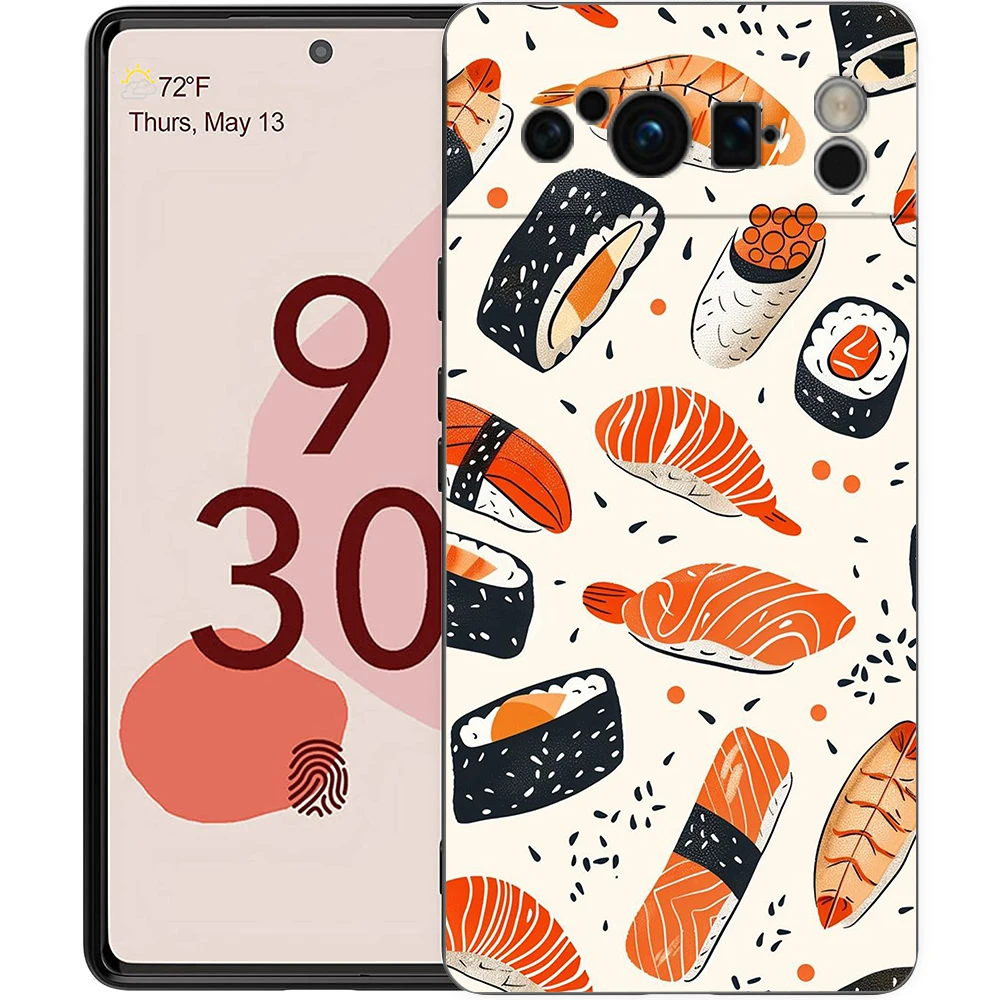 Cute Cartoon Sushi Soft TPU Phone Case Cover