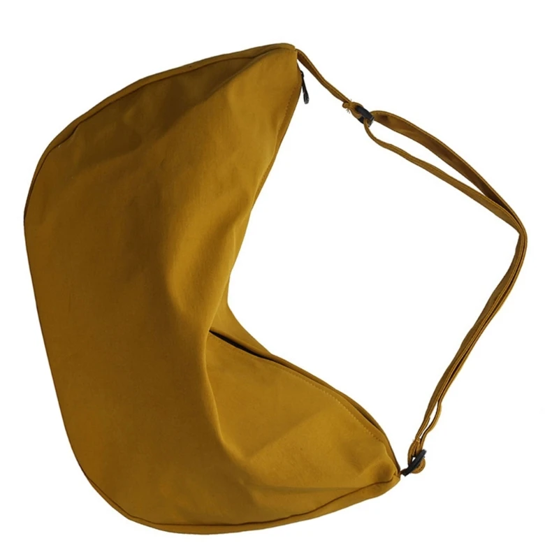 Fashion Canvas Women Shoulder Bag Zippered Large Capacity Crossbody Bag E74B