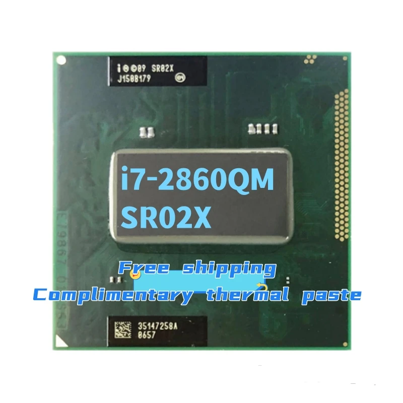 

Процессор Core i7 2860QM SR02X 2,5 ГГц 4-ядерный 8-поточный для ноутбука, LGA G2 / rPGA988B