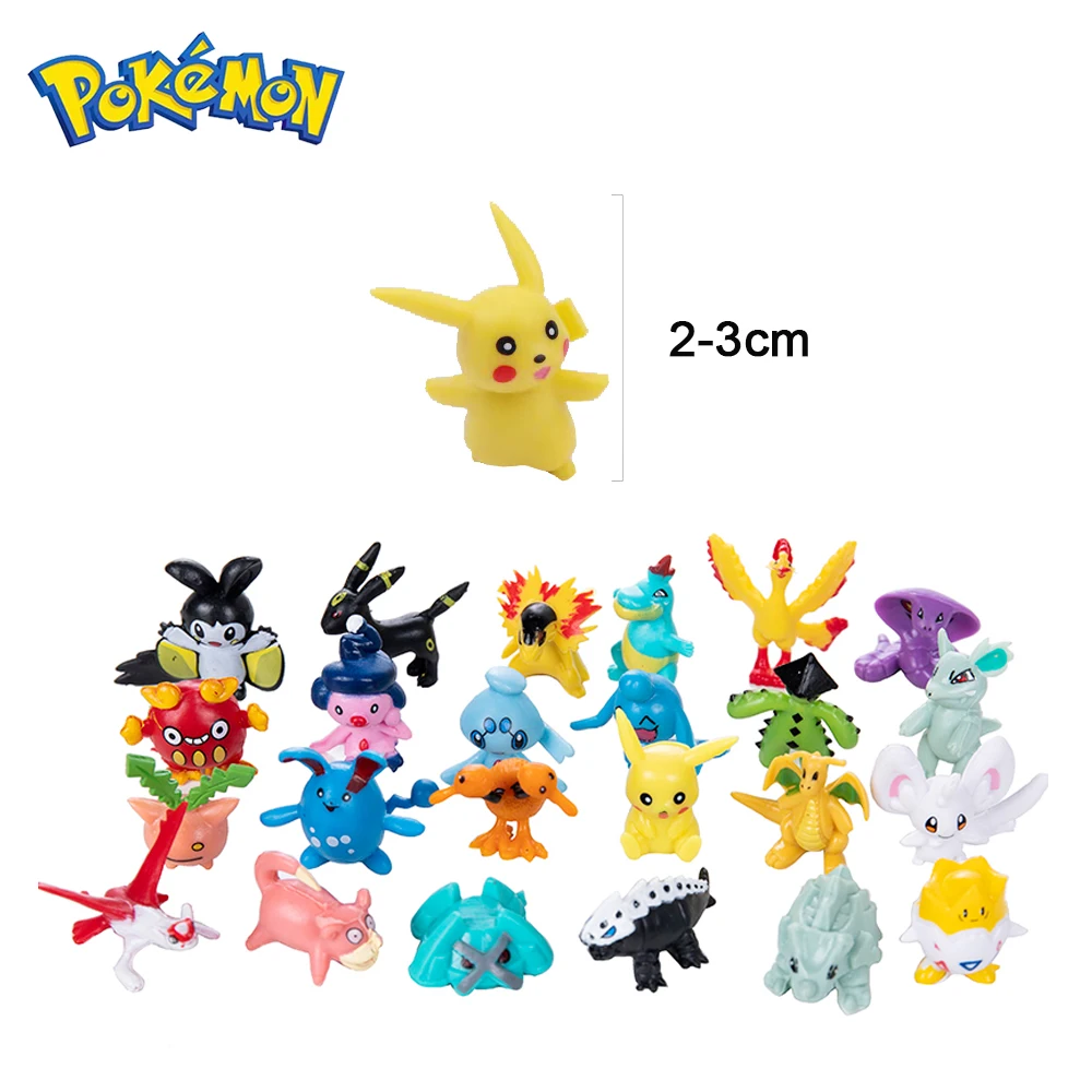 Pokemon Figures Model Lot Bulk Buy 24-144Pcs Different Styles Pikachu Anime  Figure Do