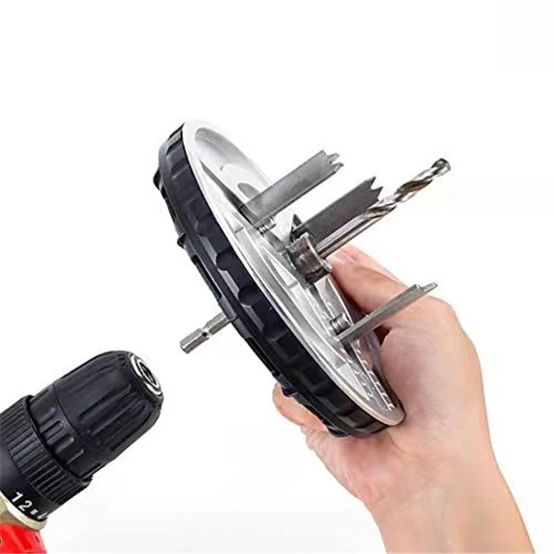 Wolfcraft Lochsäge 5978000 - Verstellbarer Universal-Kreisschneider Für