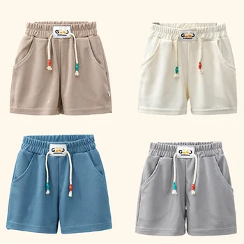 New Summer Boys Shorts Candy Color Beach Shorts for Kids Casual Elastic Waist Children Short Pants Sport Clothing Outwear 1