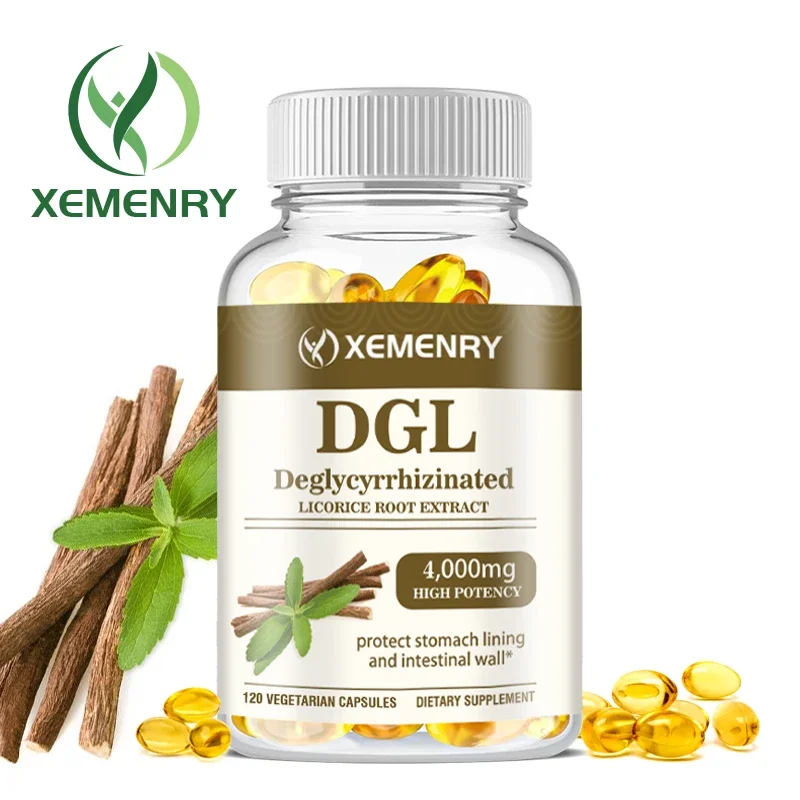 DGL Deglycyrrhizinated Licorice Extract 4000mg Bloating Relief Colon Cleanse digestive capsules