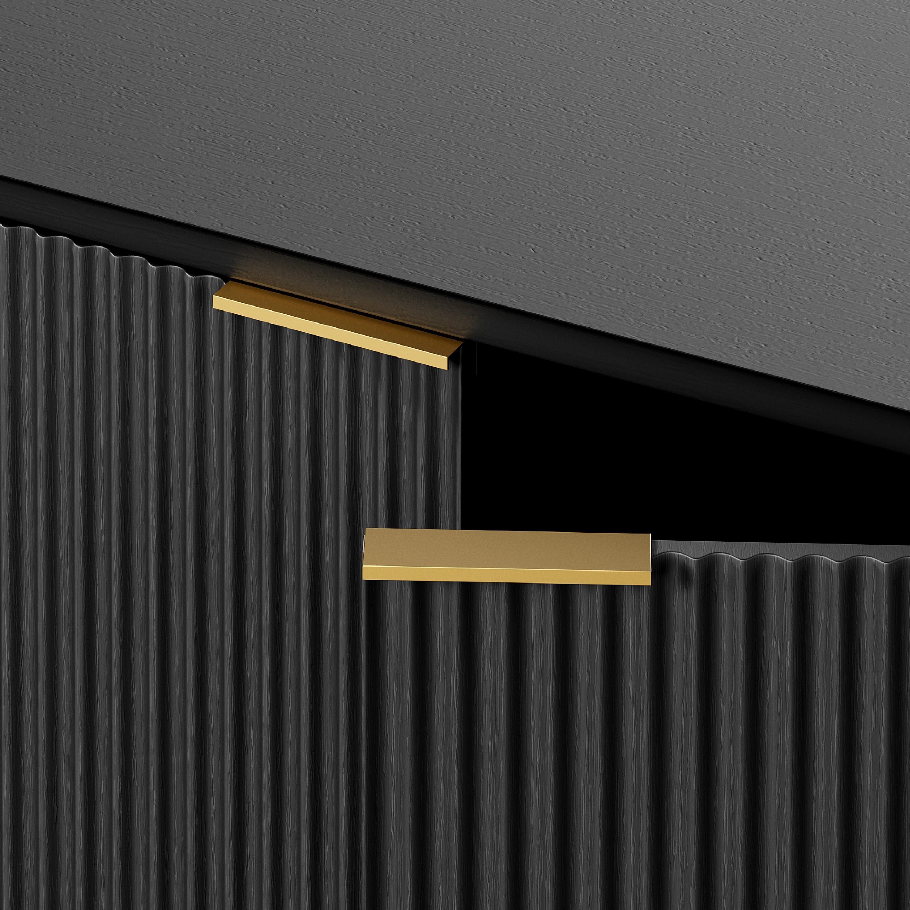 Moderner faltbarer Aufbewahrungsschrank mit Metallgriff, multifunktional für Wohnzimmer & Schlafzimmer, 60x30x70 cm. – Detail 14