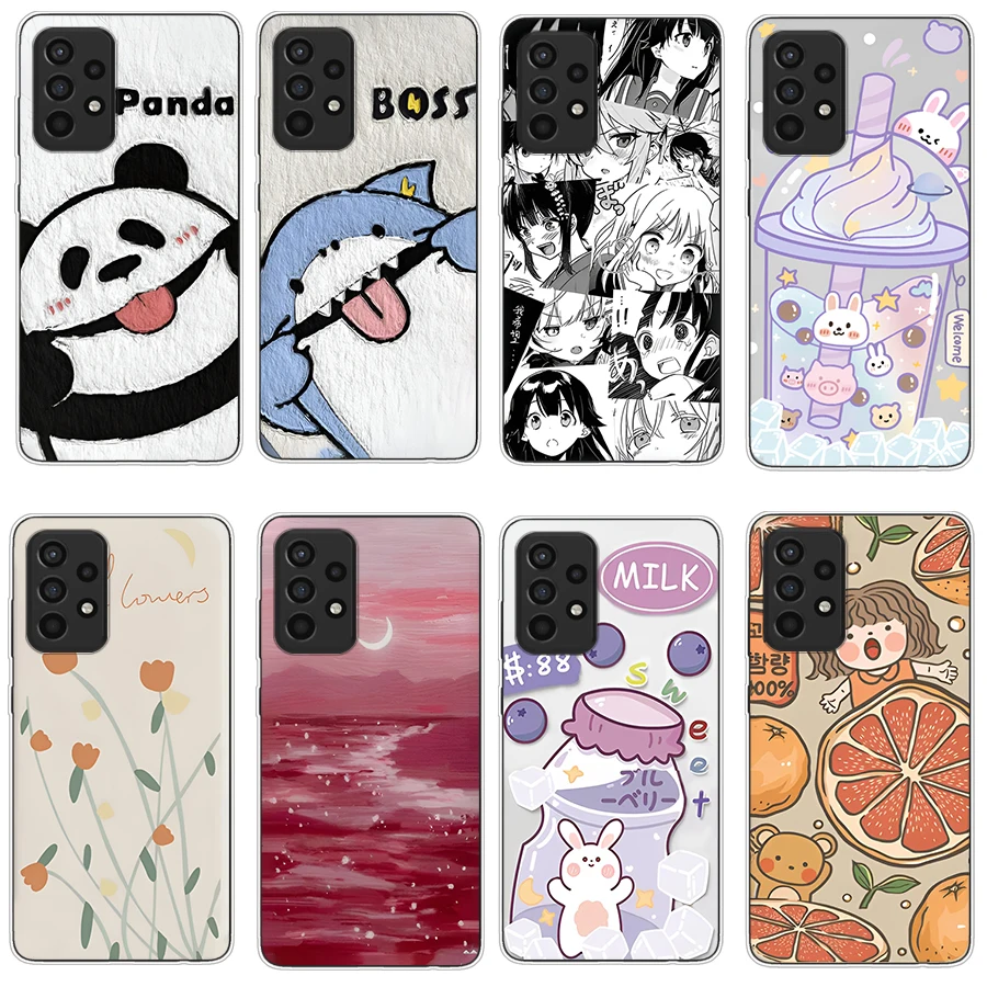 Custodia In Silicone Per Samsung Galaxy A52S S3 S4 Mini Custodie Coque Paraurti Cover Posteriore Shell Protettivo Soft Tpu