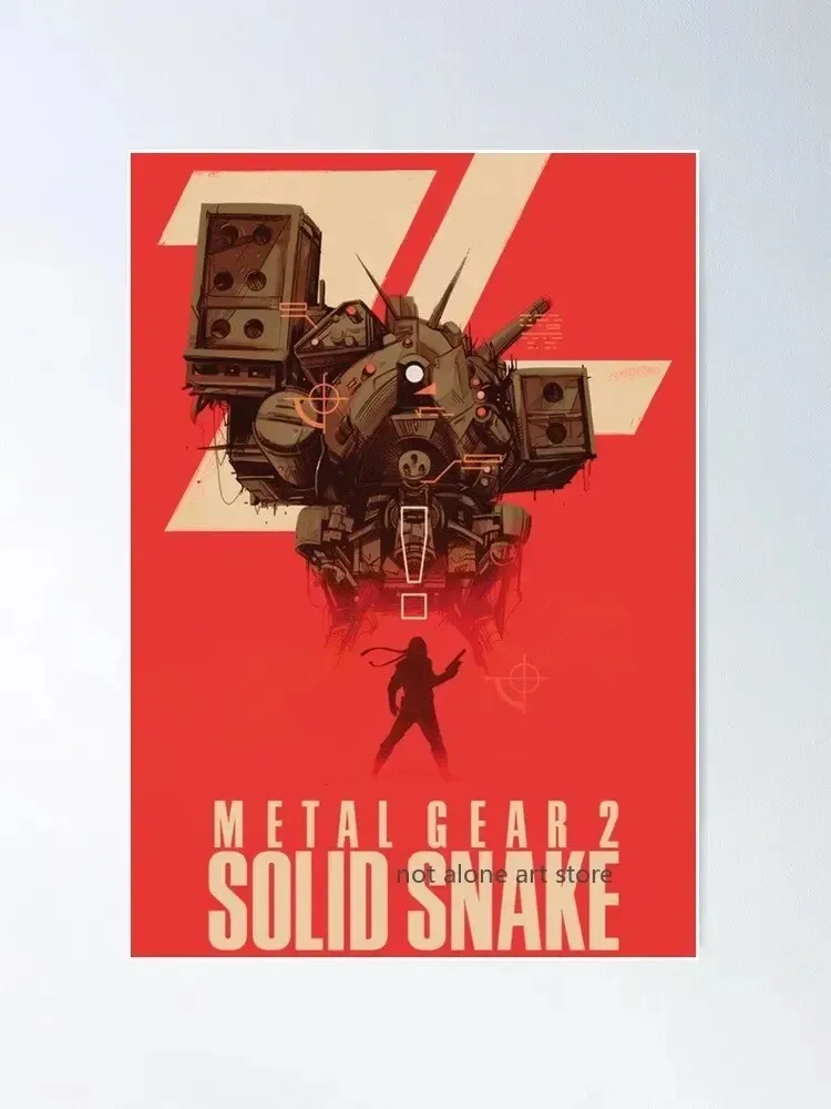 Metal Gear Solid Series Art Poster Canvas Painting - Home Decor Wall Print
