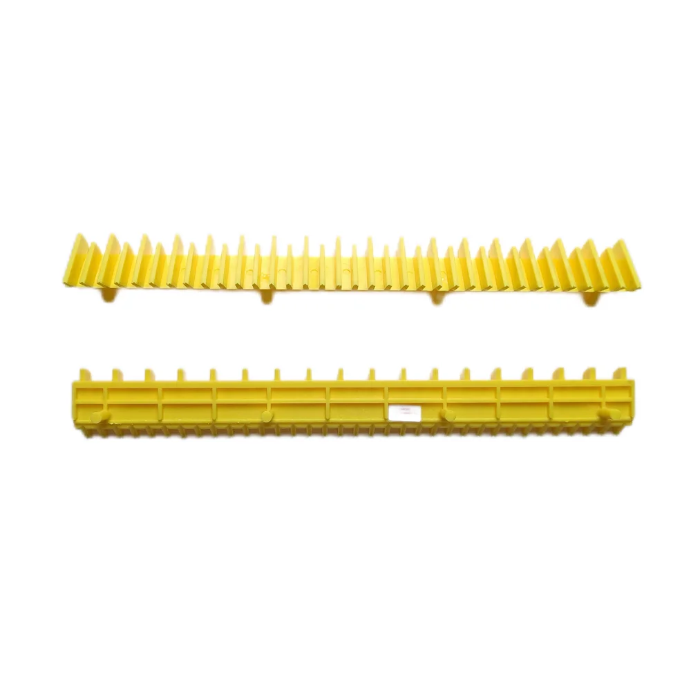 2L09006-MM Escalator Aluminum Step Parts Demarcation Yellow Plastic Warning Strip 35 Teeth
