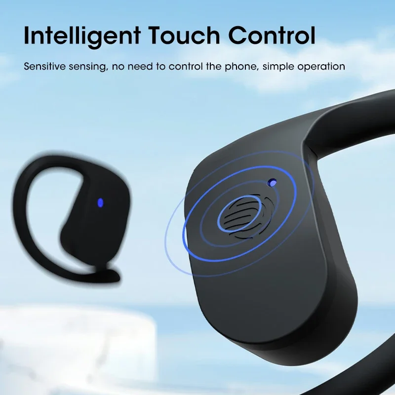 OWS Ear-hanging Wireless Bluetooth 5.3 Earbuds HIFI stereo binaural hanging ear Super Long Battery Life Open sports Earphones