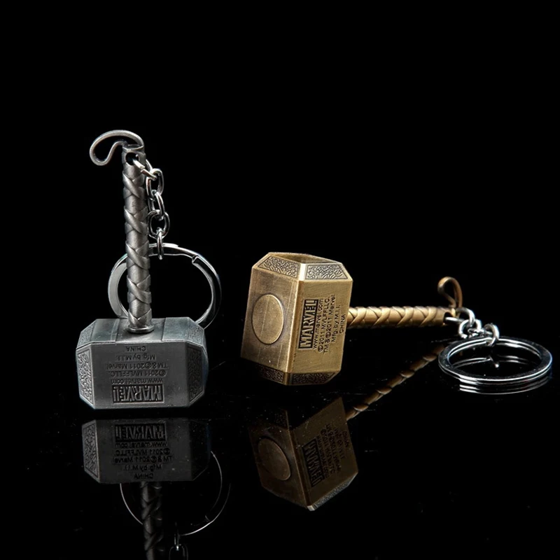 Avenge Thor'S Hammer Portachiavi Portachiavi Modello Giocattoli Regalo Per Bambini Ragazzo Moda Gioielli Borsa Ciondolo Gioco Accessori Cosplay