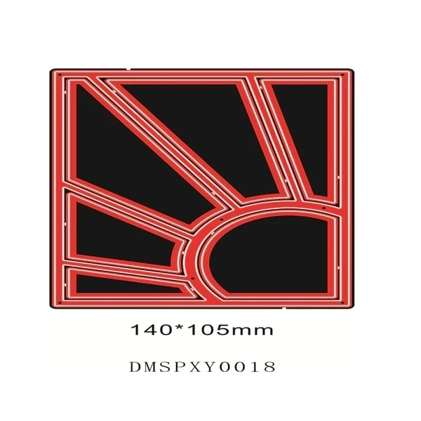 2022 New Arrival Rectangle Triangle Background Cutting Die DIY Scrapbook Card Making Craft Die Photo Album Decoration 