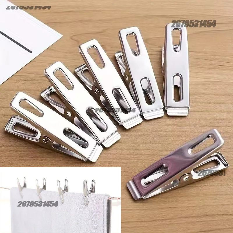 Clothes Pegs Windproof Clips 20/40 Pcs Stainless Steel Clothespins